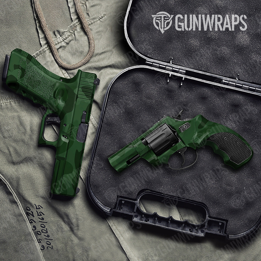 Handgun Classic XL Elite Green Camo Gun Skin Vinyl Wrap