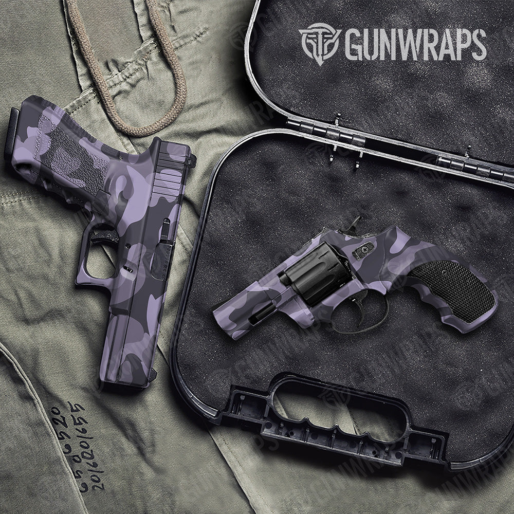 Handgun Classic XL Lilac Camo Gun Skin Vinyl Wrap