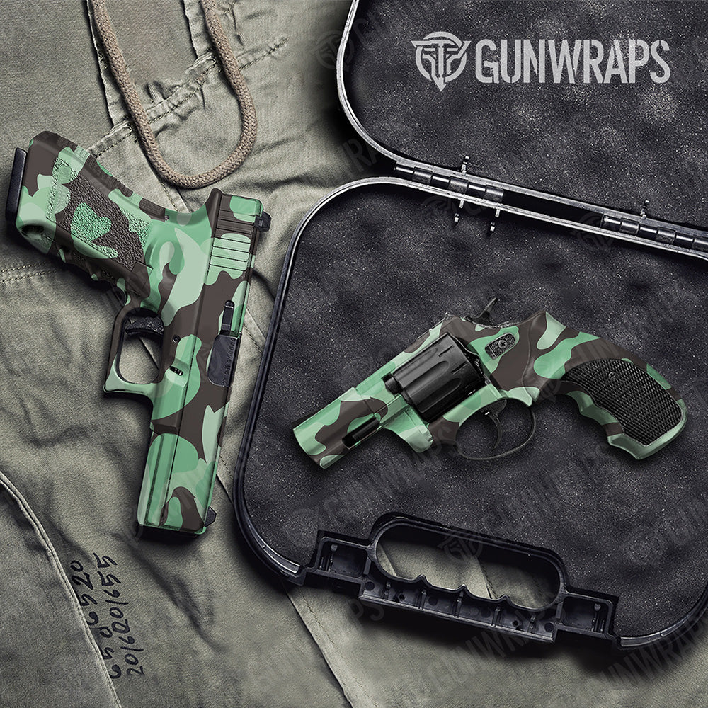 Handgun Classic XL Mint Chocolate Chip Camo Gun Skin Vinyl Wrap