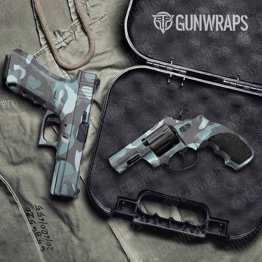 Handgun Classic XL Overcast Camo Gun Skin Vinyl Wrap