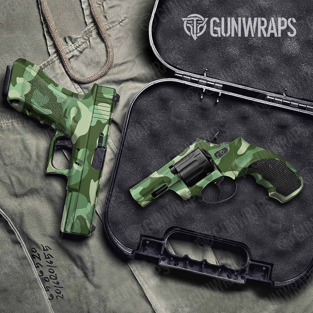 Handgun Classic XL Pistachio Camo Gun Skin Vinyl Wrap