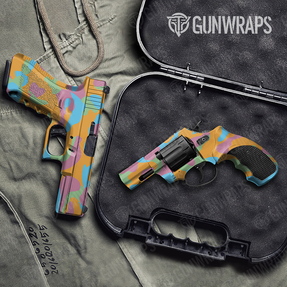 Handgun Classic XL Sherbert Camo Gun Skin Vinyl Wrap