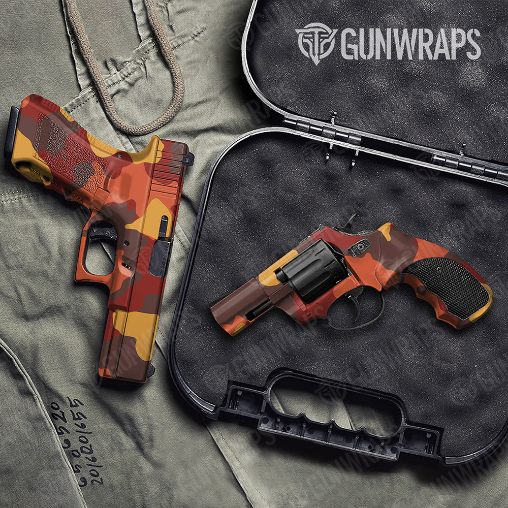 Handgun Cumulus XL Autumn Camo Gun Skin Vinyl Wrap