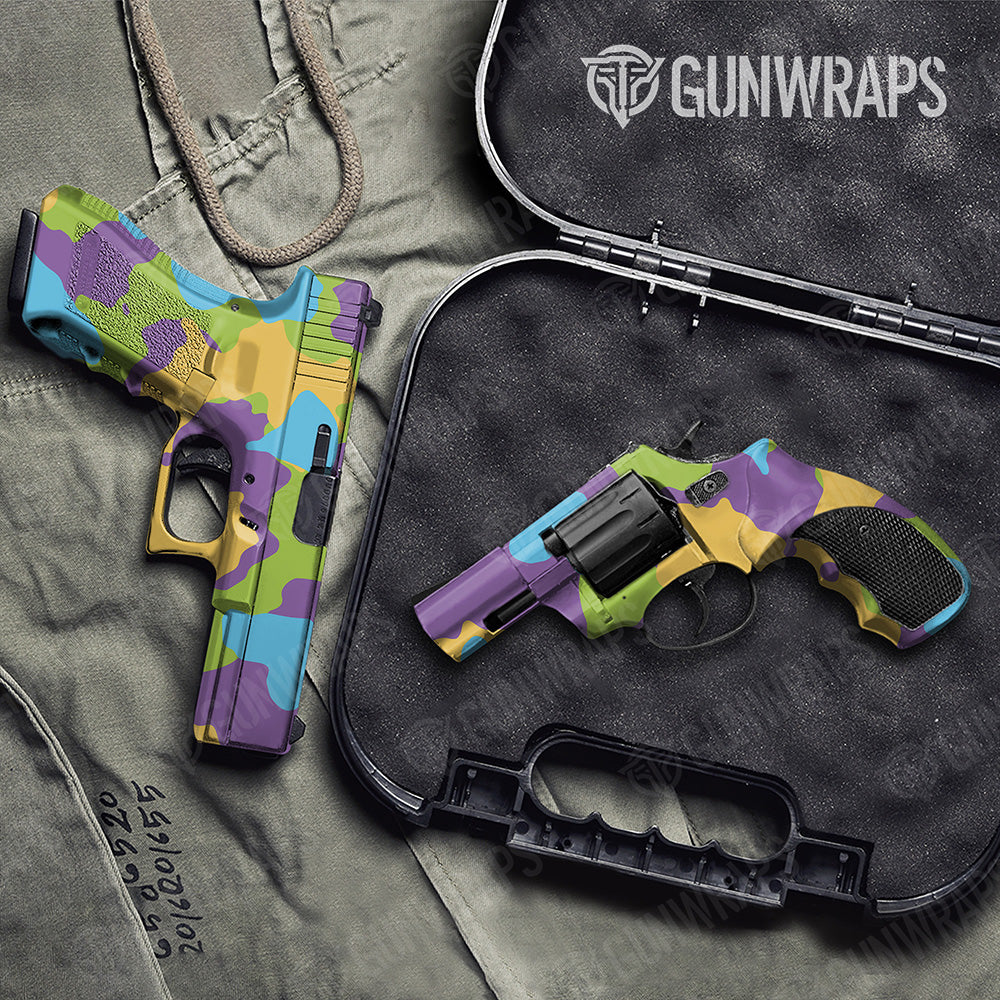 Handgun Cumulus XL Carnival Camo Gun Skin Vinyl Wrap