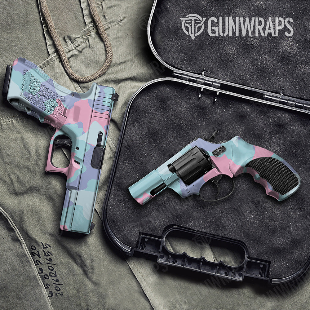 Handgun Cumulus XL Cotton Candy Camo Gun Skin Vinyl Wrap