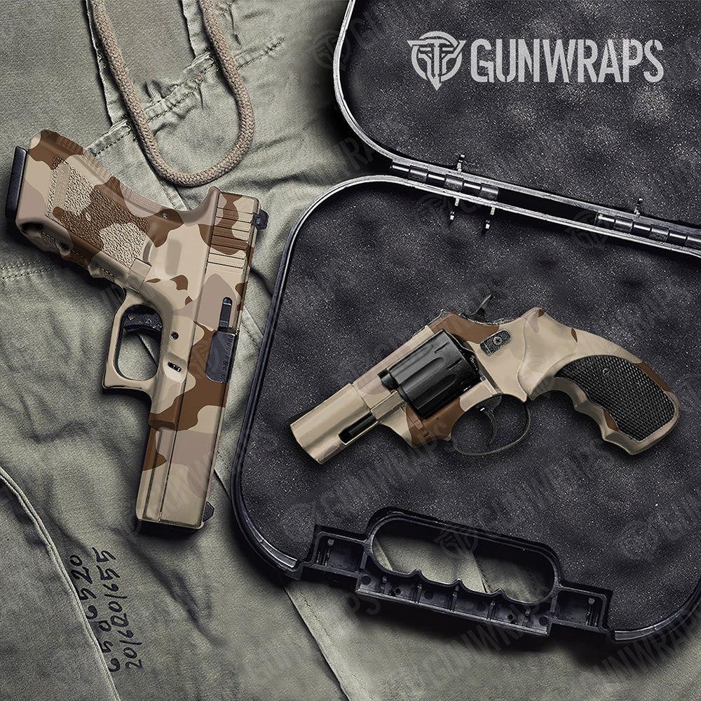 Handgun Cumulus XL Desert Camo Gun Skin Vinyl Wrap