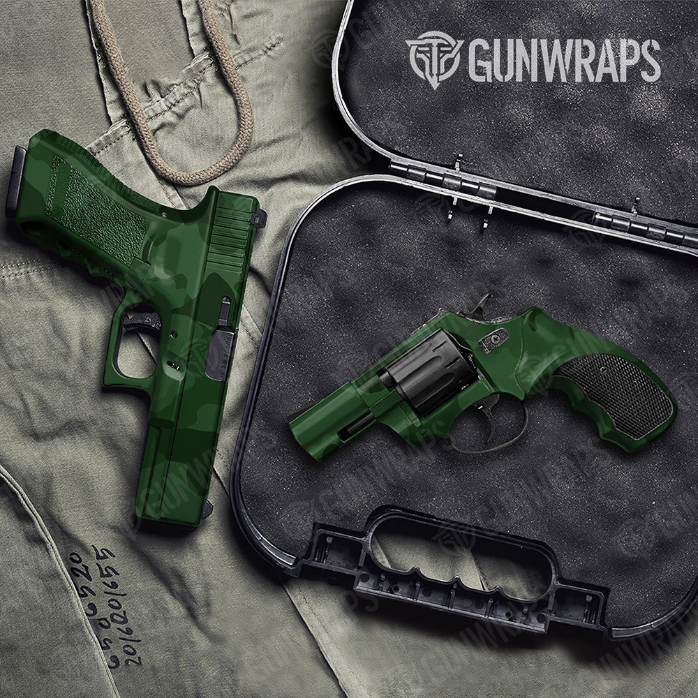 Handgun Cumulus XL Elite Green Camo Gun Skin Vinyl Wrap