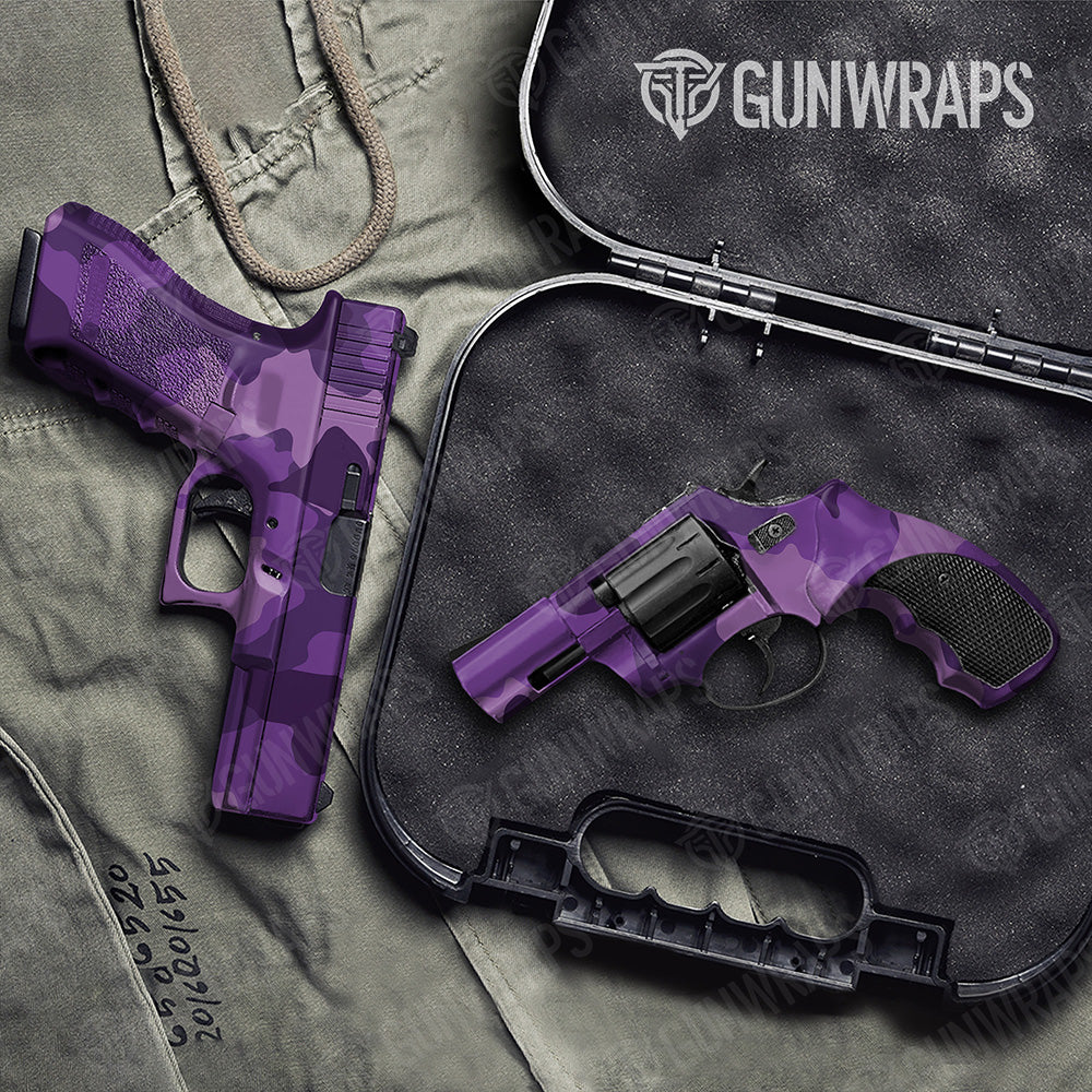 Handgun Cumulus XL Elite Purple Camo Gun Skin Vinyl Wrap