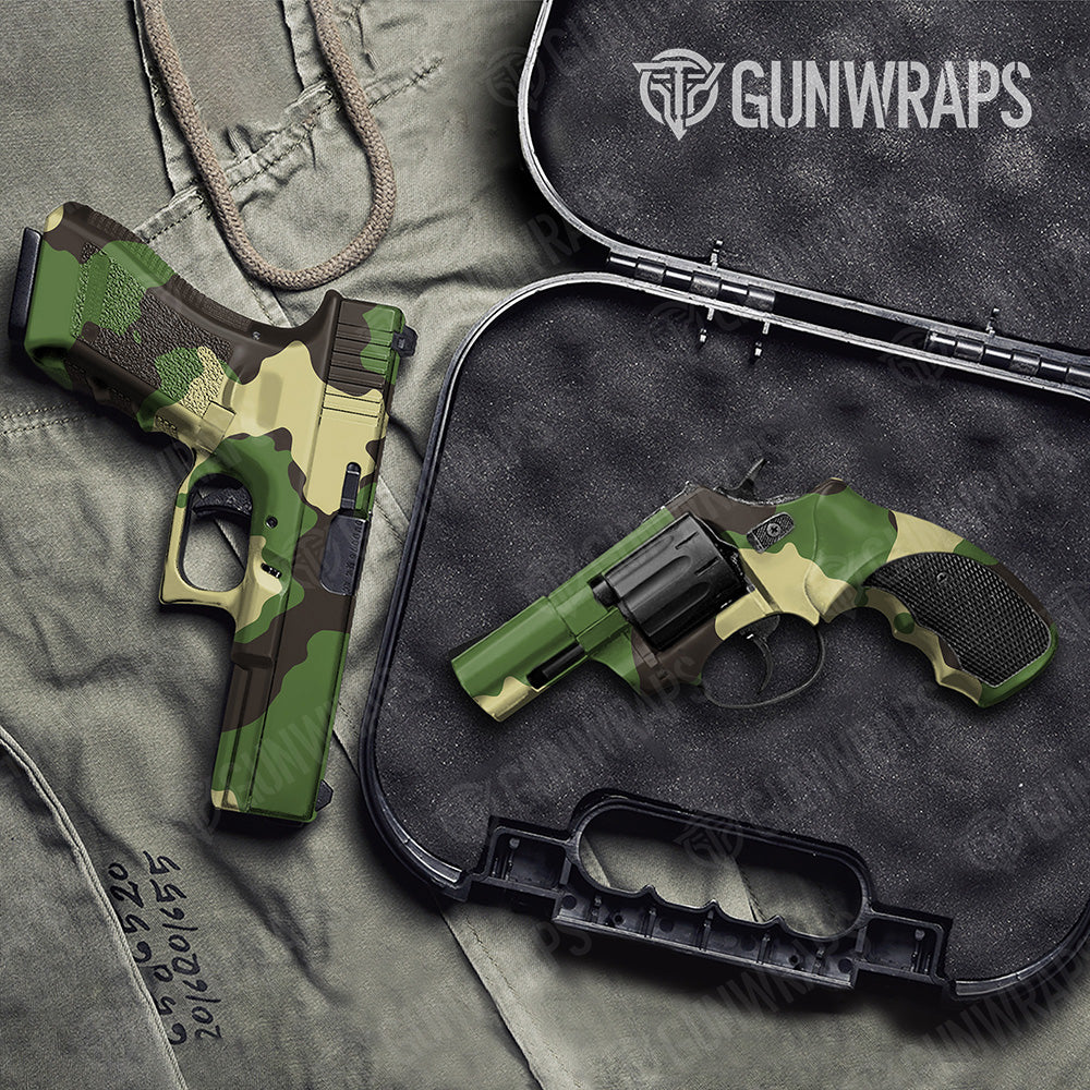 Handgun Cumulus XL Jungle Camo Gun Skin Vinyl Wrap