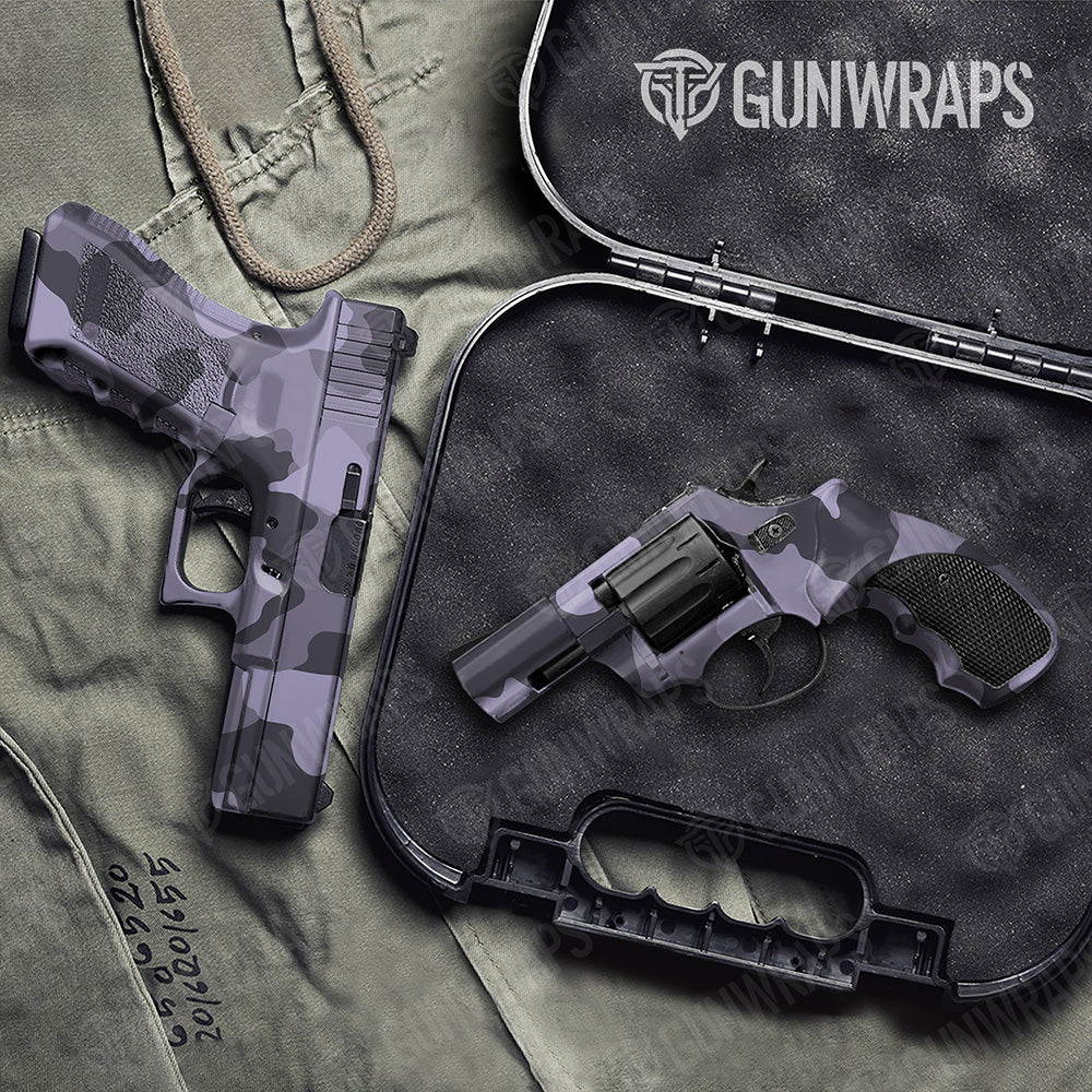 Handgun Cumulus XL Lilac Camo Gun Skin Vinyl Wrap