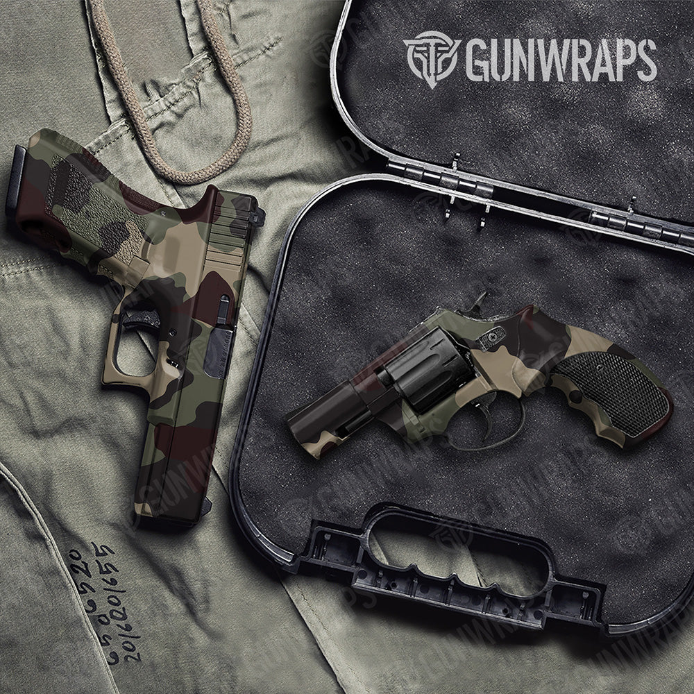 Handgun Cumulus XL Militant Blood Camo Gun Skin Vinyl Wrap