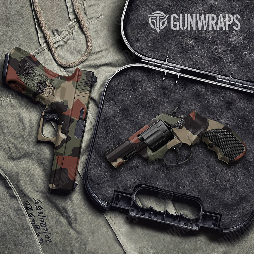 Handgun Cumulus XL Militant Copper Camo Gun Skin Vinyl Wrap