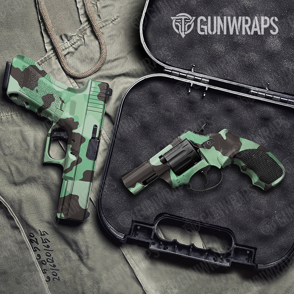 Handgun Cumulus XL Mint Chocolate Chip Camo Gun Skin Vinyl Wrap