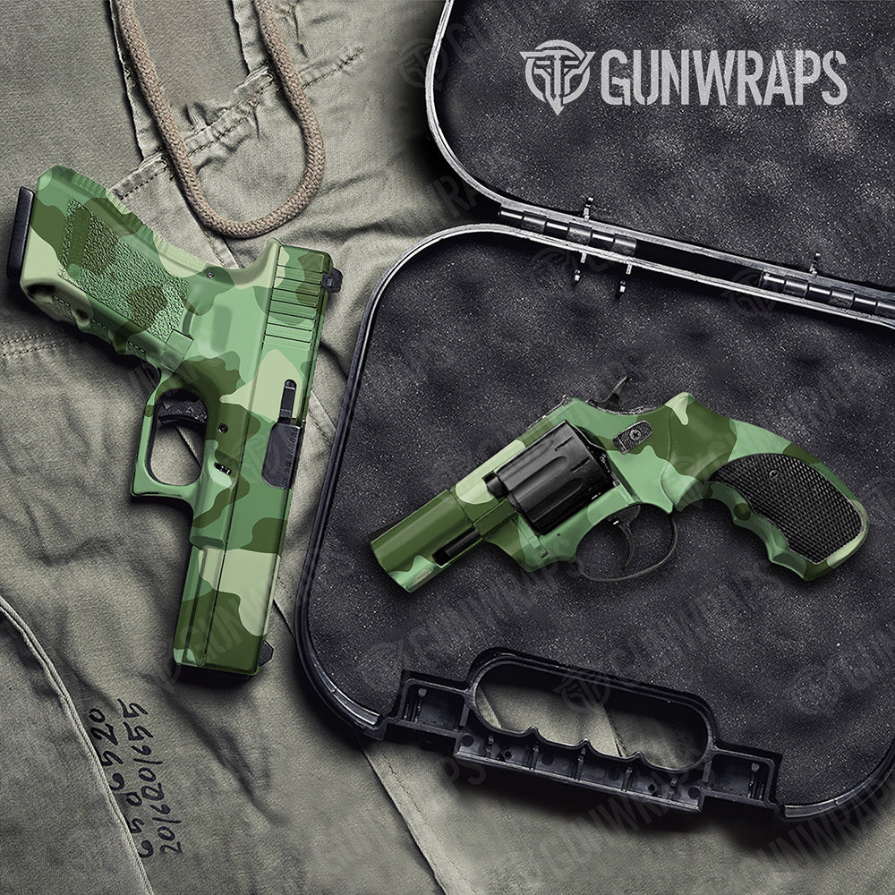 Handgun Cumulus XL Pistachio Camo Gun Skin Vinyl Wrap