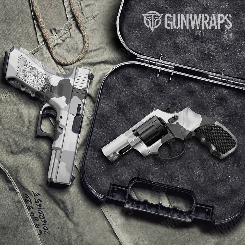 Handgun Cumulus XL Snow Camo Gun Skin Vinyl Wrap