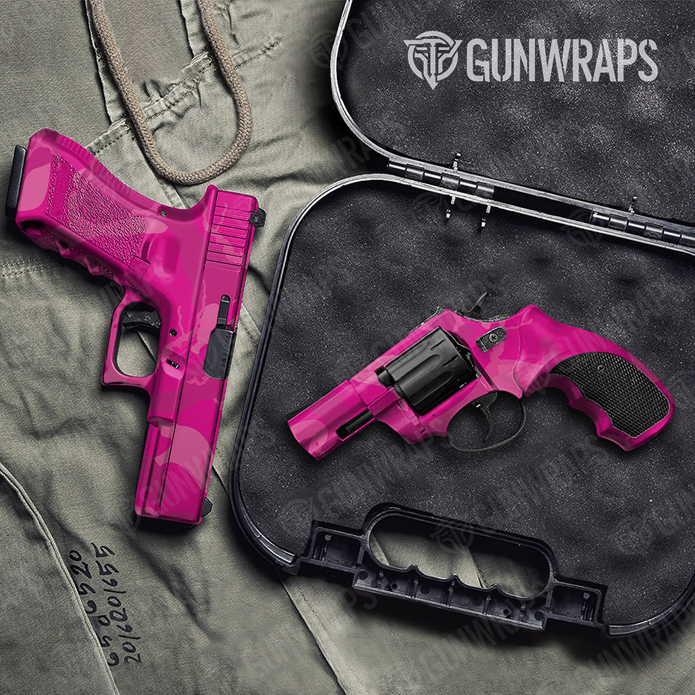 Handgun Ragged XL Elite Magenta Camo Gun Skin Vinyl Wrap