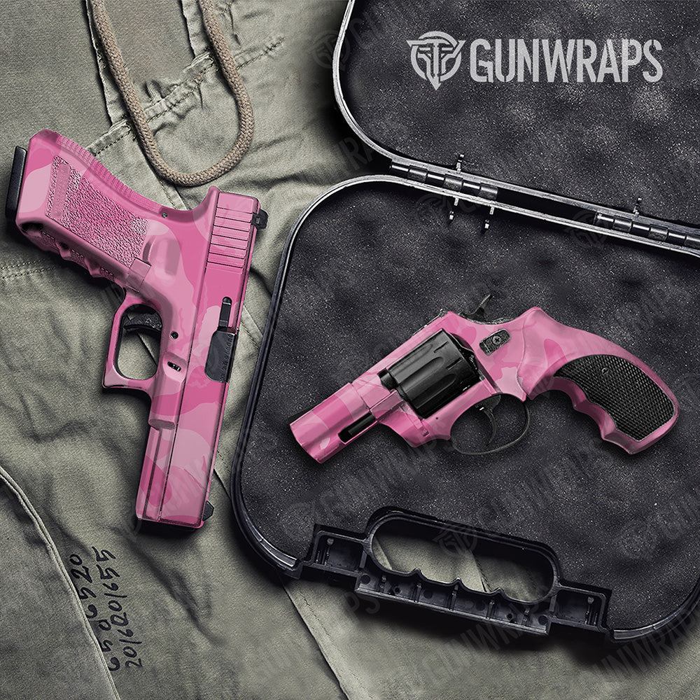 Handgun Ragged XL Elite Pink Camo Gun Skin Vinyl Wrap