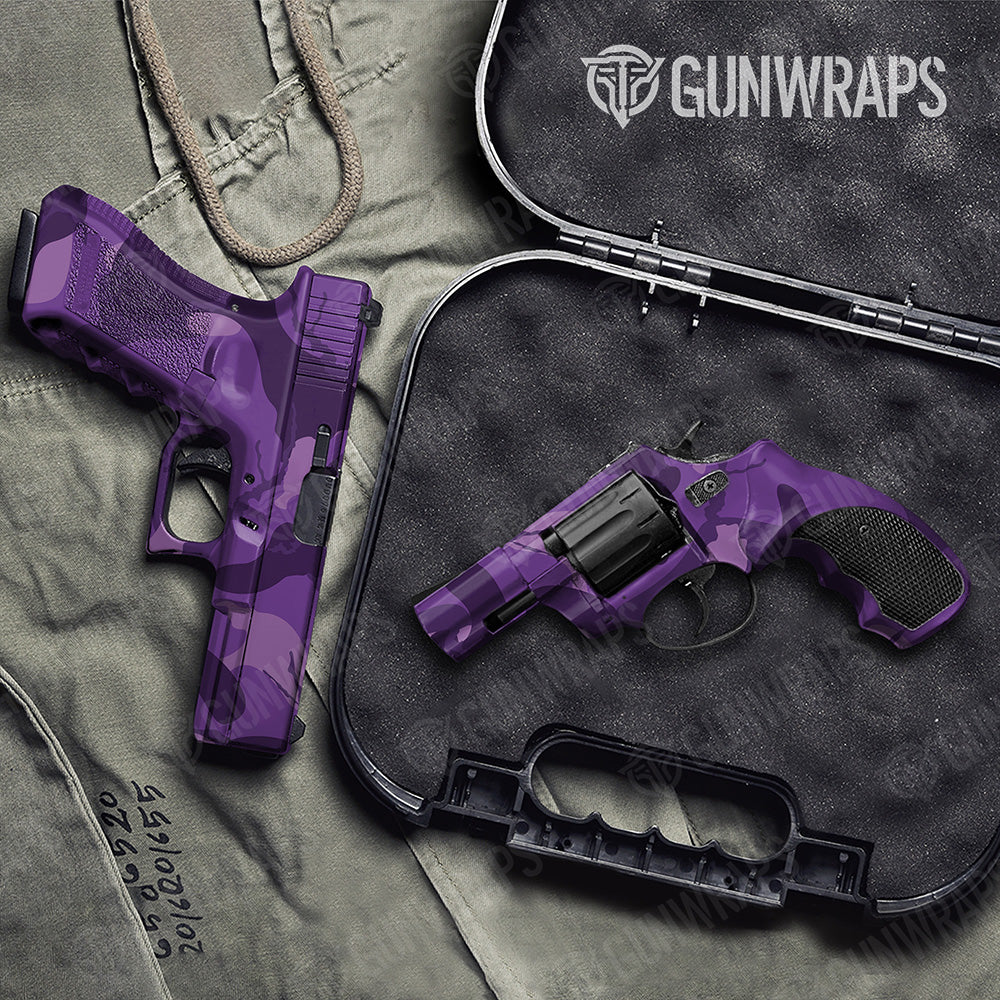 Handgun Ragged XL Elite Purple Camo Gun Skin Vinyl Wrap