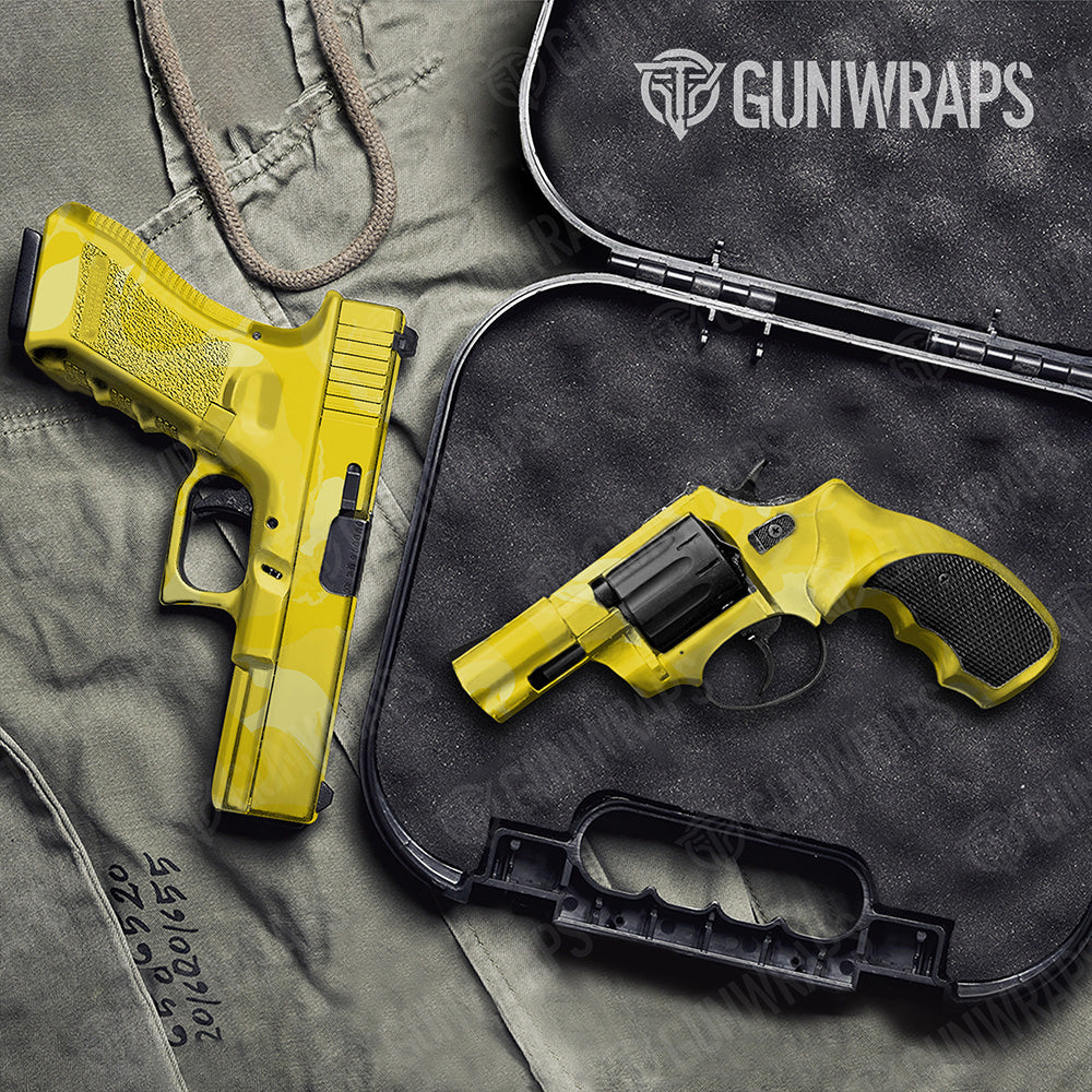 Handgun Ragged XL Elite Yellow Camo Gun Skin Vinyl Wrap