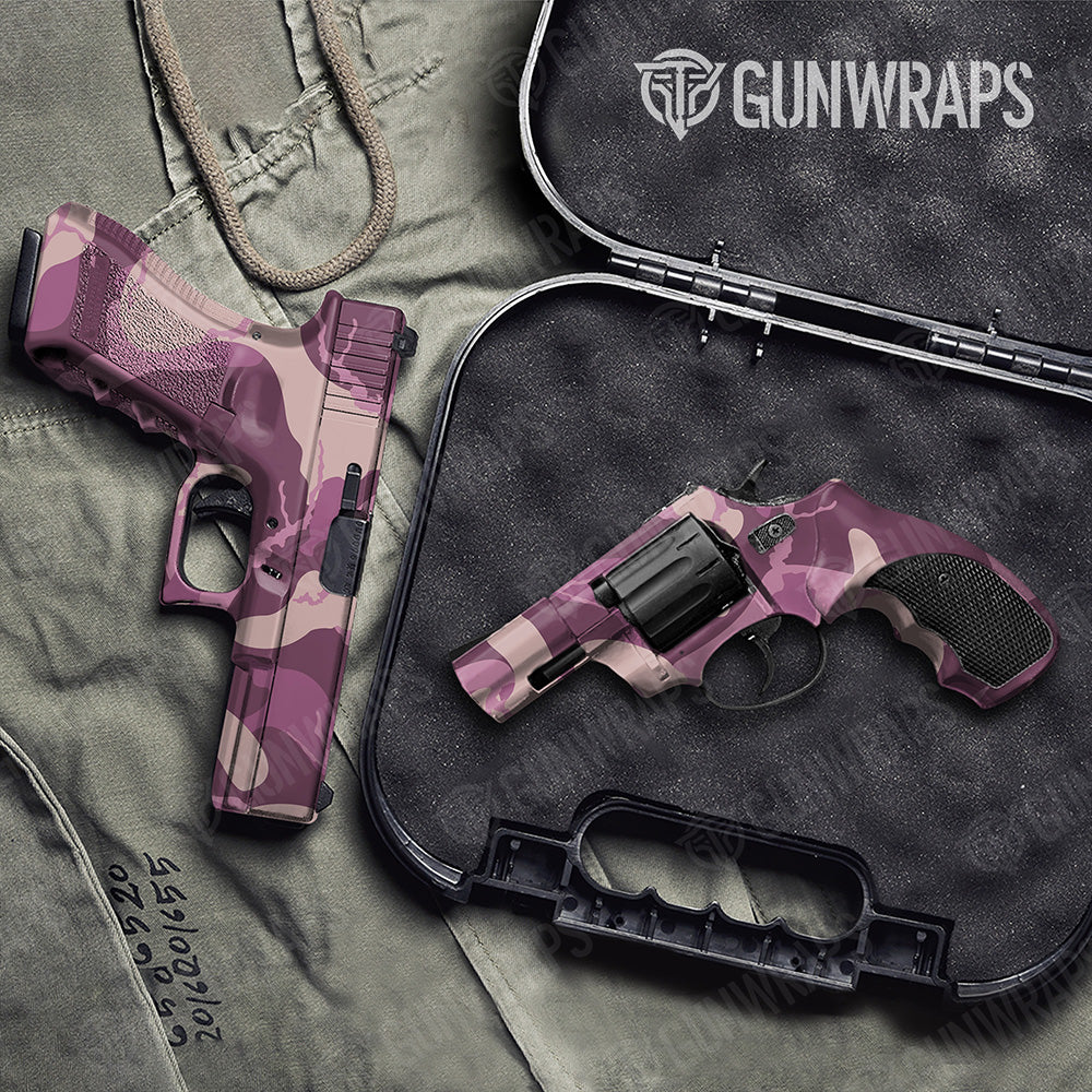 Handgun Ragged XL Floral Camo Gun Skin Vinyl Wrap