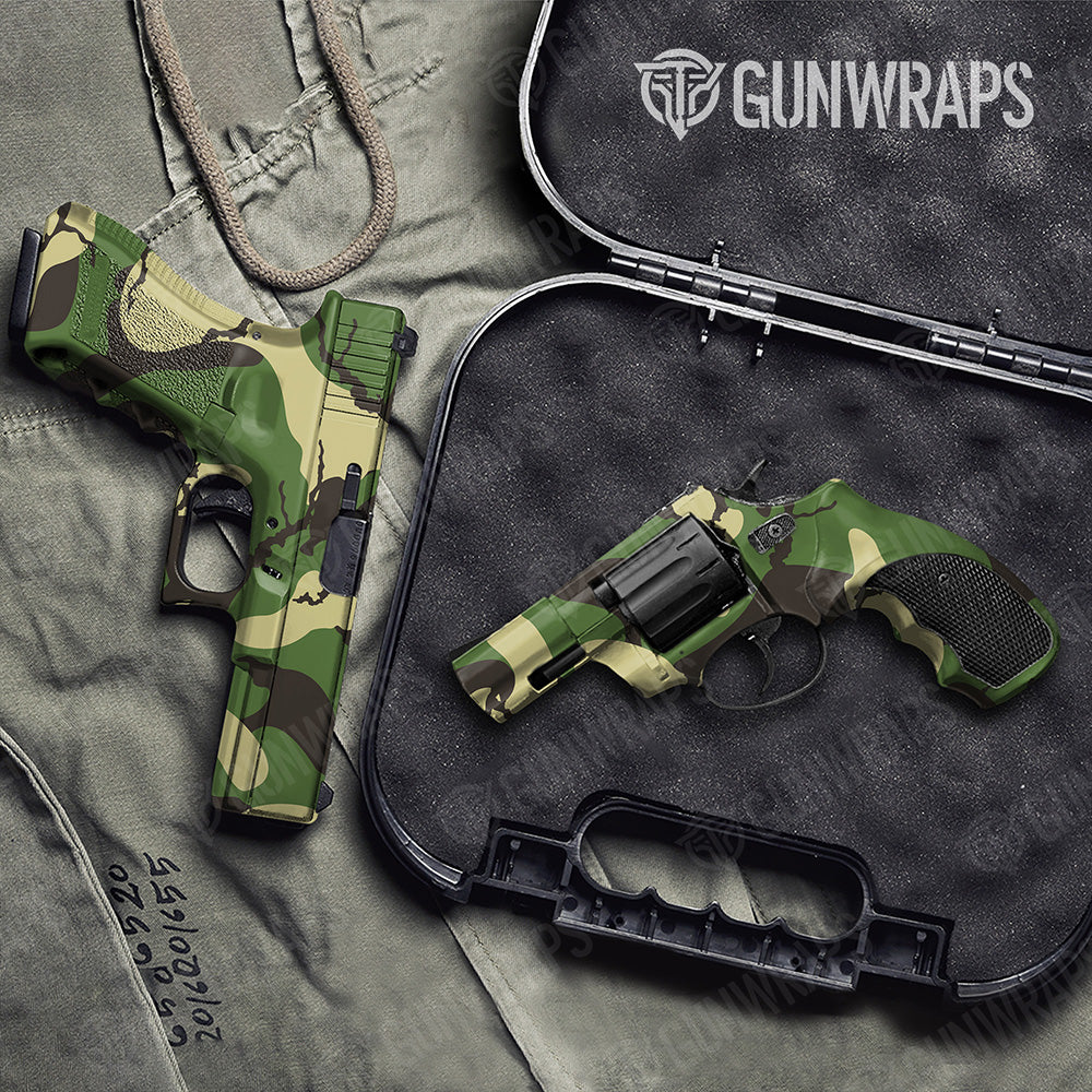 Handgun Ragged XL Jungle Camo Gun Skin Vinyl Wrap