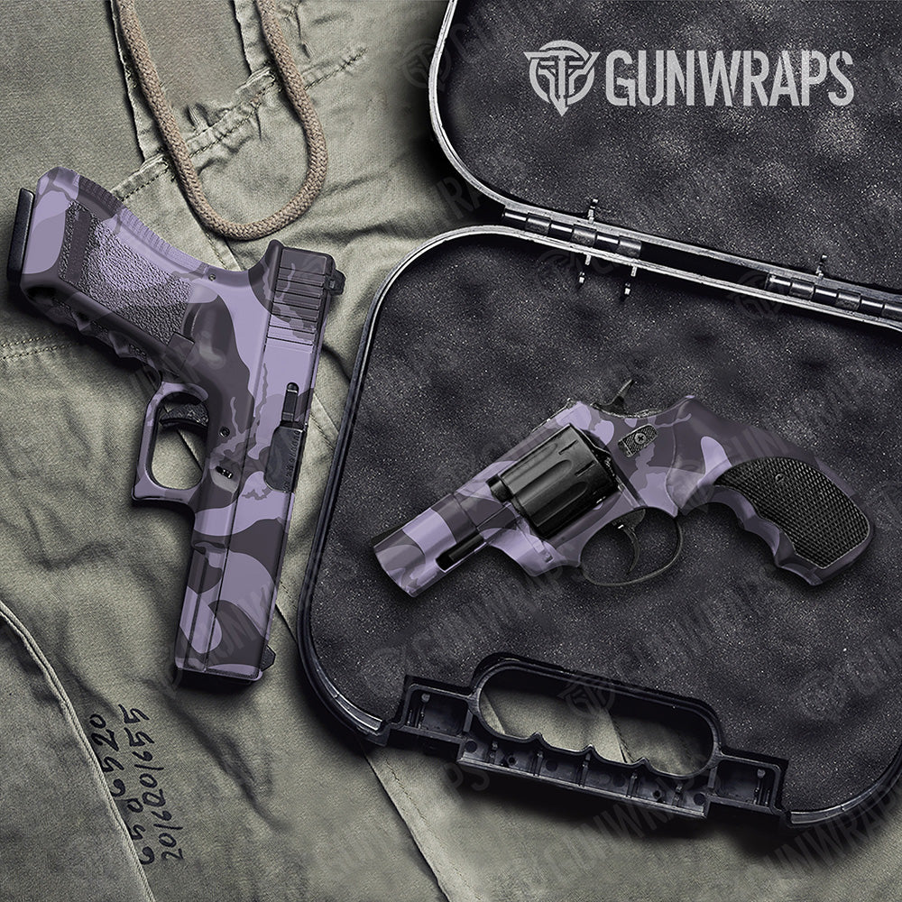 Handgun Ragged XL Lilac Camo Gun Skin Vinyl Wrap