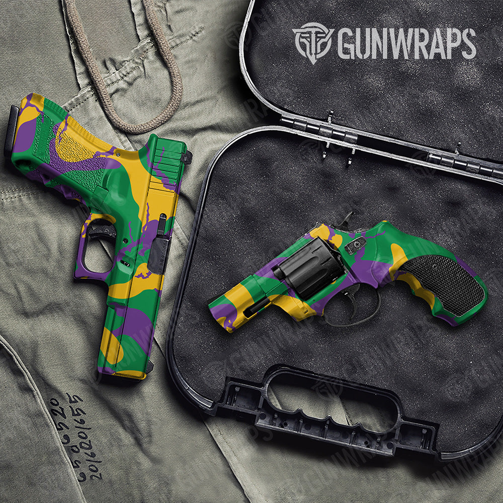 Handgun Ragged XL Metro Green Camo Gun Skin Vinyl Wrap