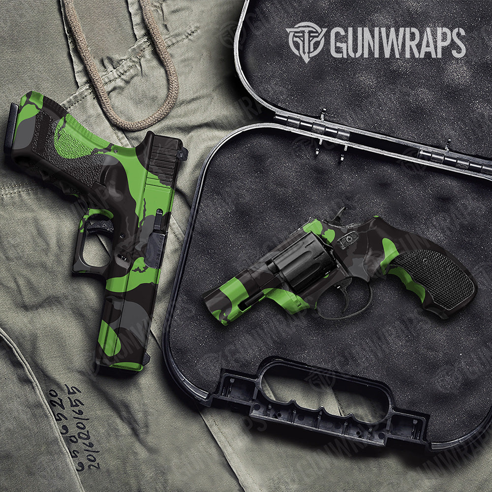 Handgun Ragged XL Midnight Camo Gun Skin Vinyl Wrap