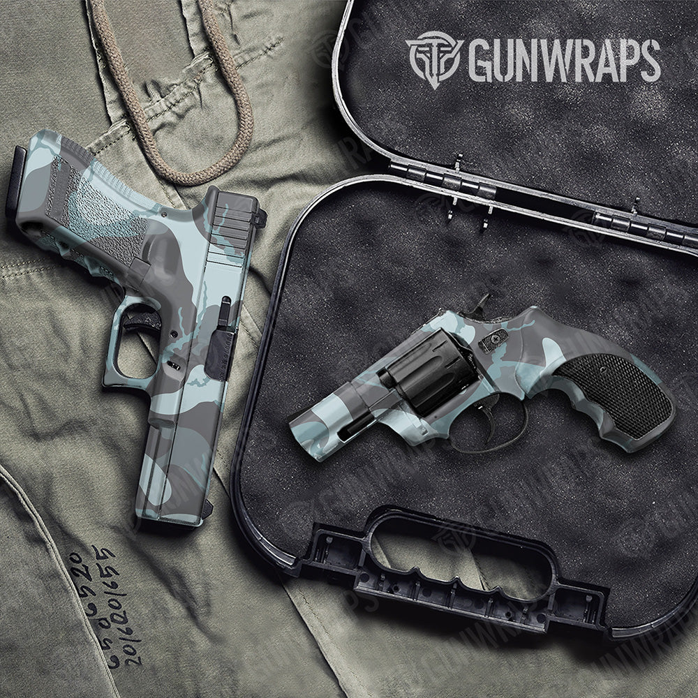 Handgun Ragged XL Overcast Camo Gun Skin Vinyl Wrap