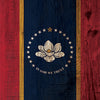 US States Mississippi Distressed Flag Cornhole Vinyl Wrap