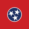US States Tennessee Flag Cornhole Vinyl Wrap