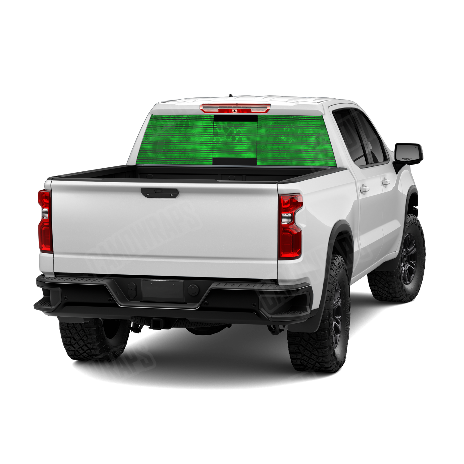 Kryptek Green Camo Rear Window Graphic