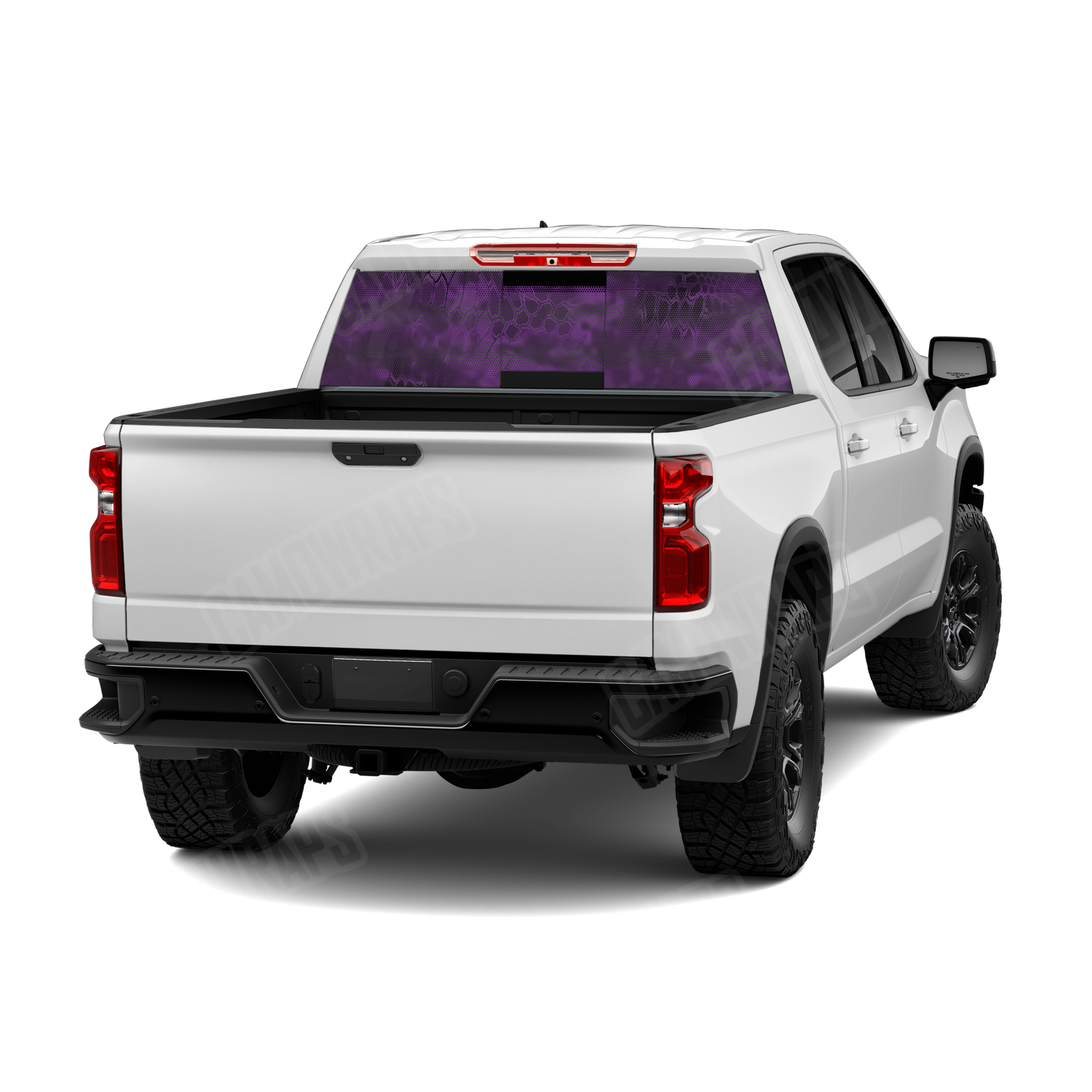 Kryptek Purple Camo Rear Window Graphic