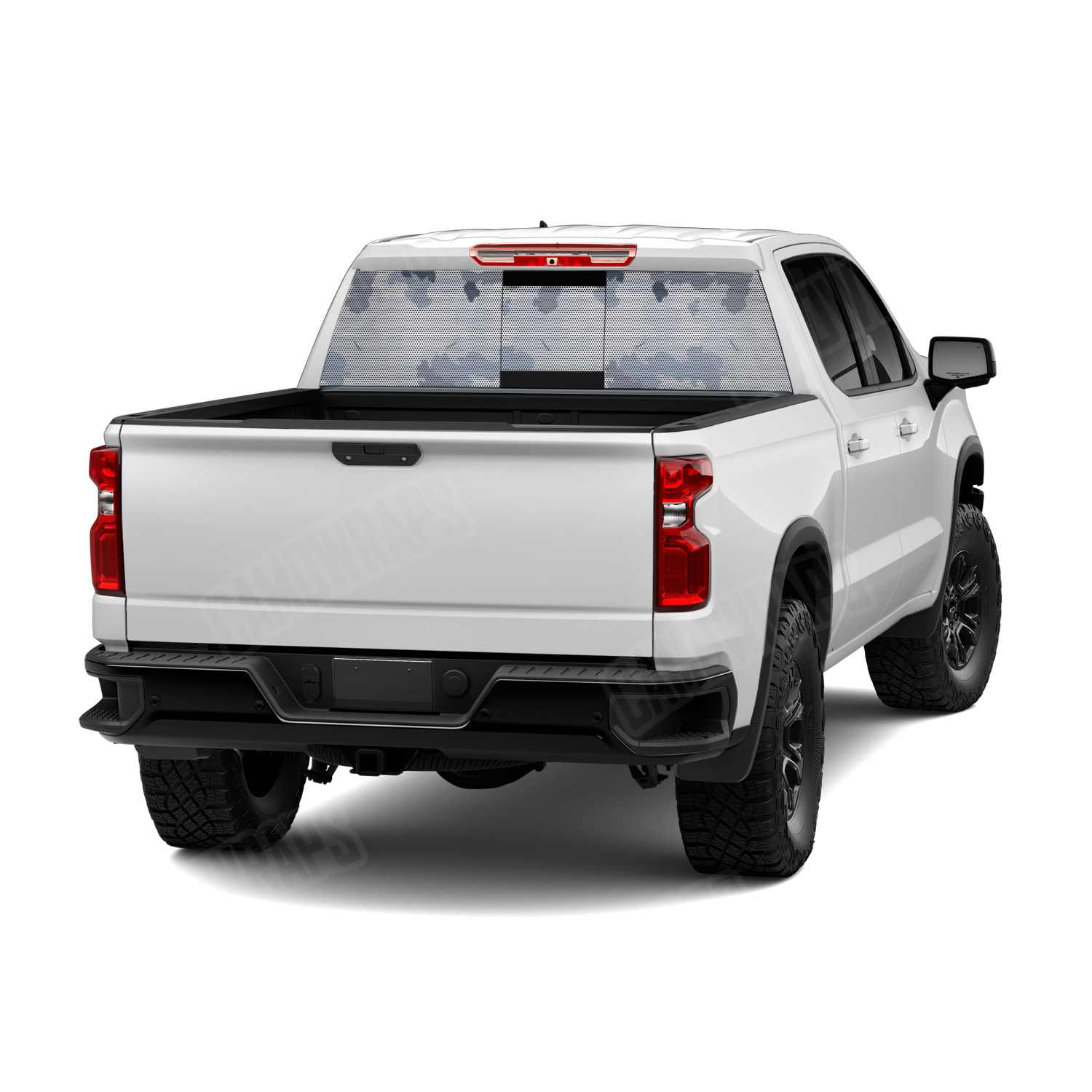 Nemesis Snow Tundra Camo Rear Window Graphic