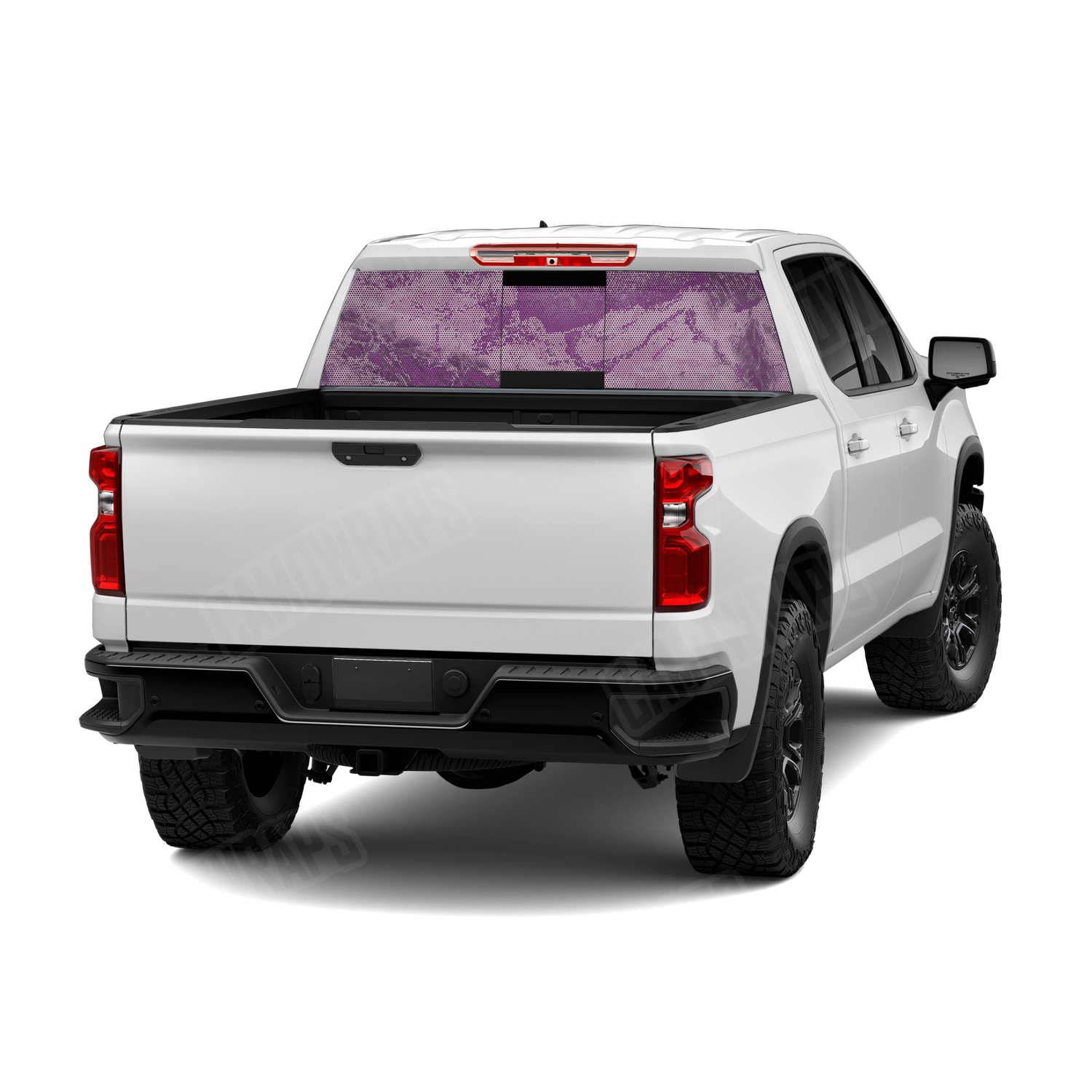 Realtree XTREME Passion Pink Camo Rear Window Graphic