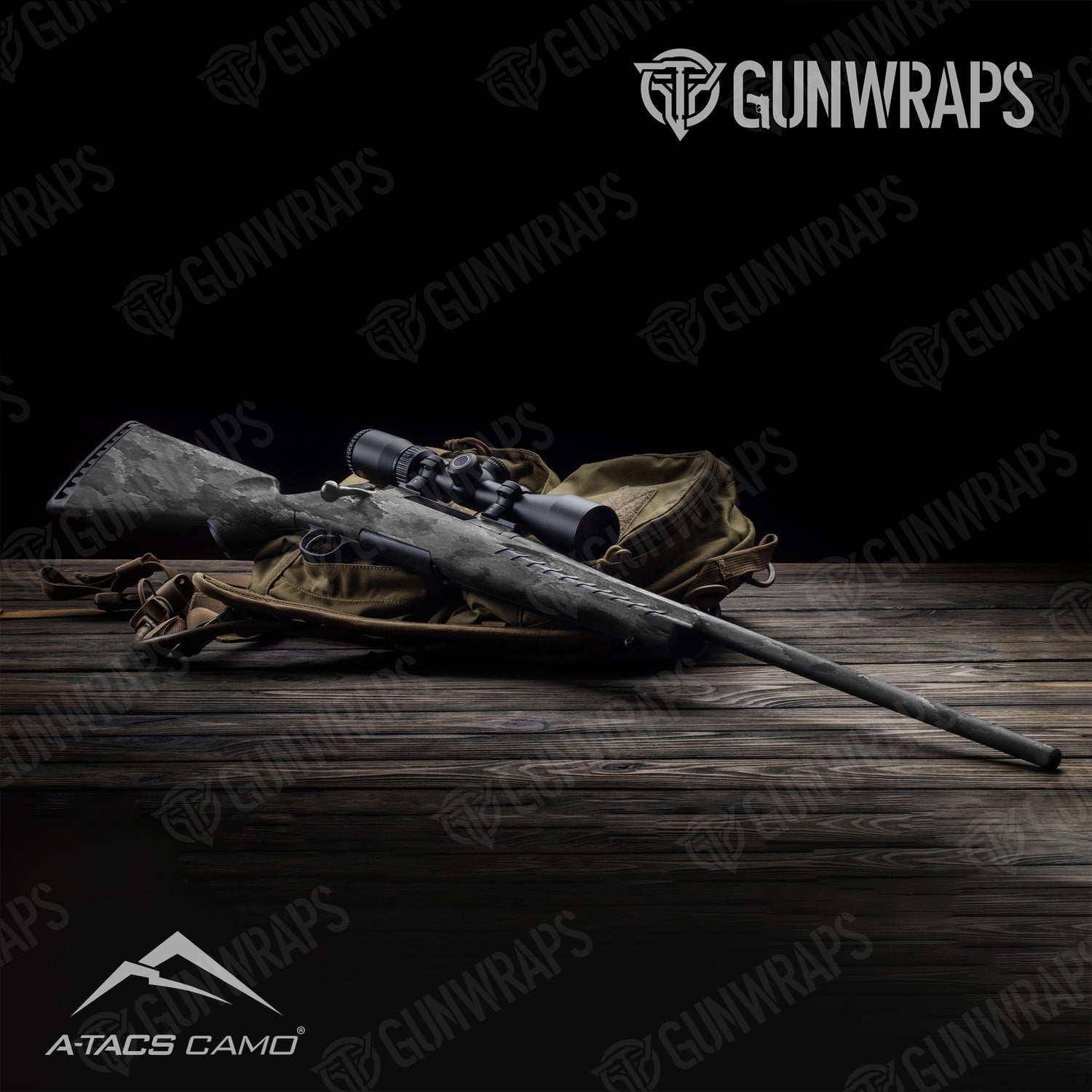 Rifle ATacs Ghost Gun Skin Vinyl Wrap