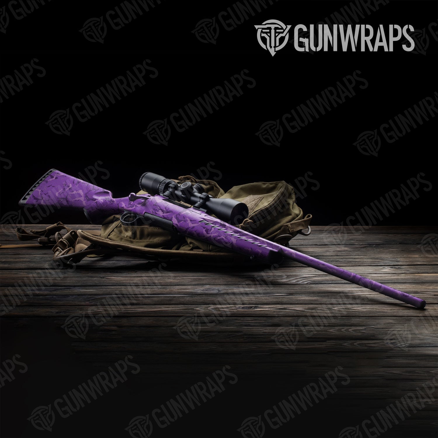 Rifle Battle Storm Elite Purple Camo Gun Skin Vinyl Wrap