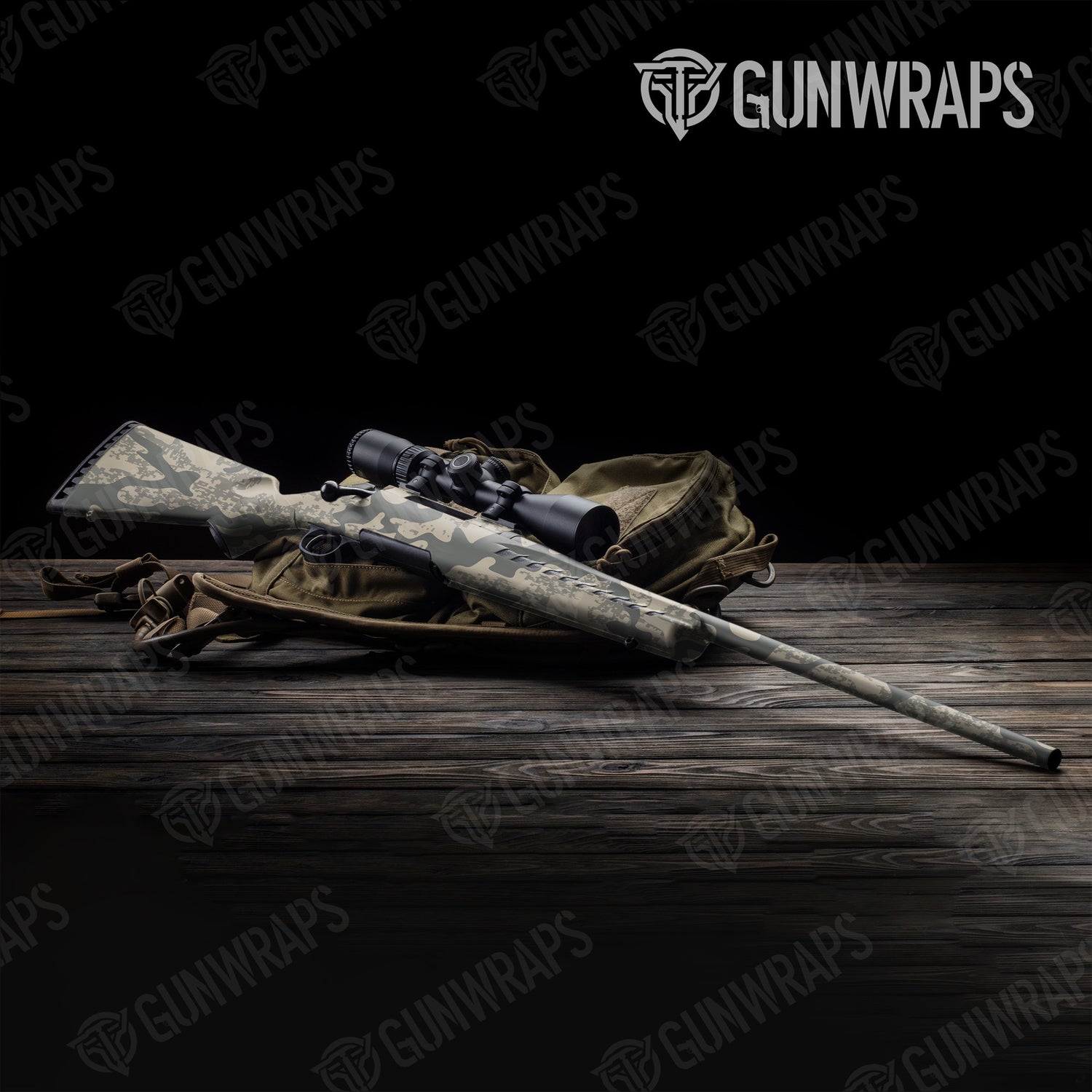 Rifle Compound Army Camo Gun Skin Vinyl Wrap