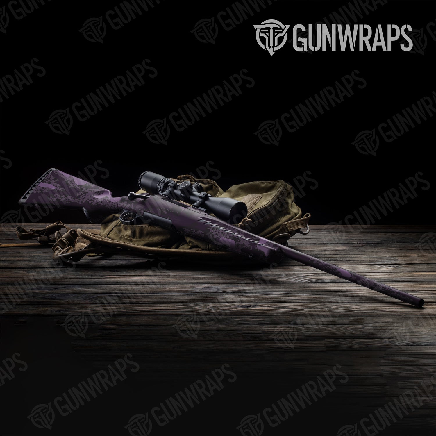 Rifle Compound Darkwing Camo Gun Skin Vinyl Wrap