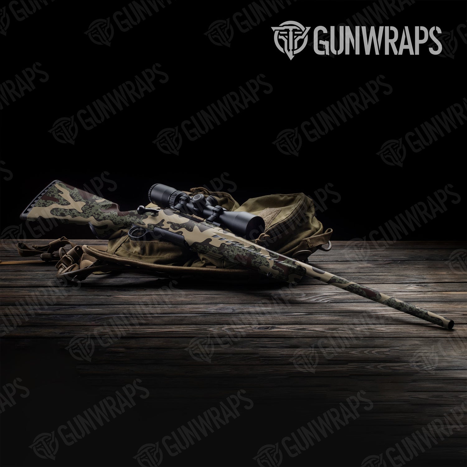 Rifle Compound Militant Blood Camo Gun Skin Vinyl Wrap