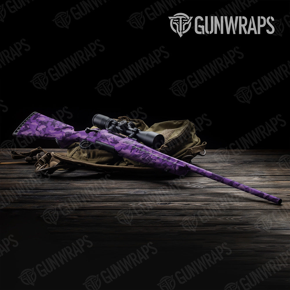 Rifle Erratic Elite Purple Camo Gun Skin Vinyl Wrap