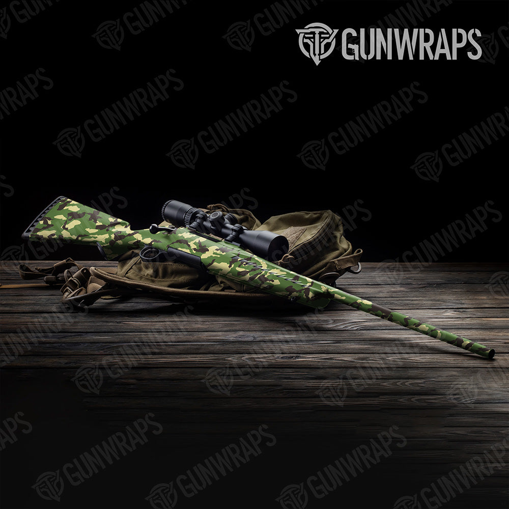 Rifle Erratic Jungle Camo Gun Skin Vinyl Wrap