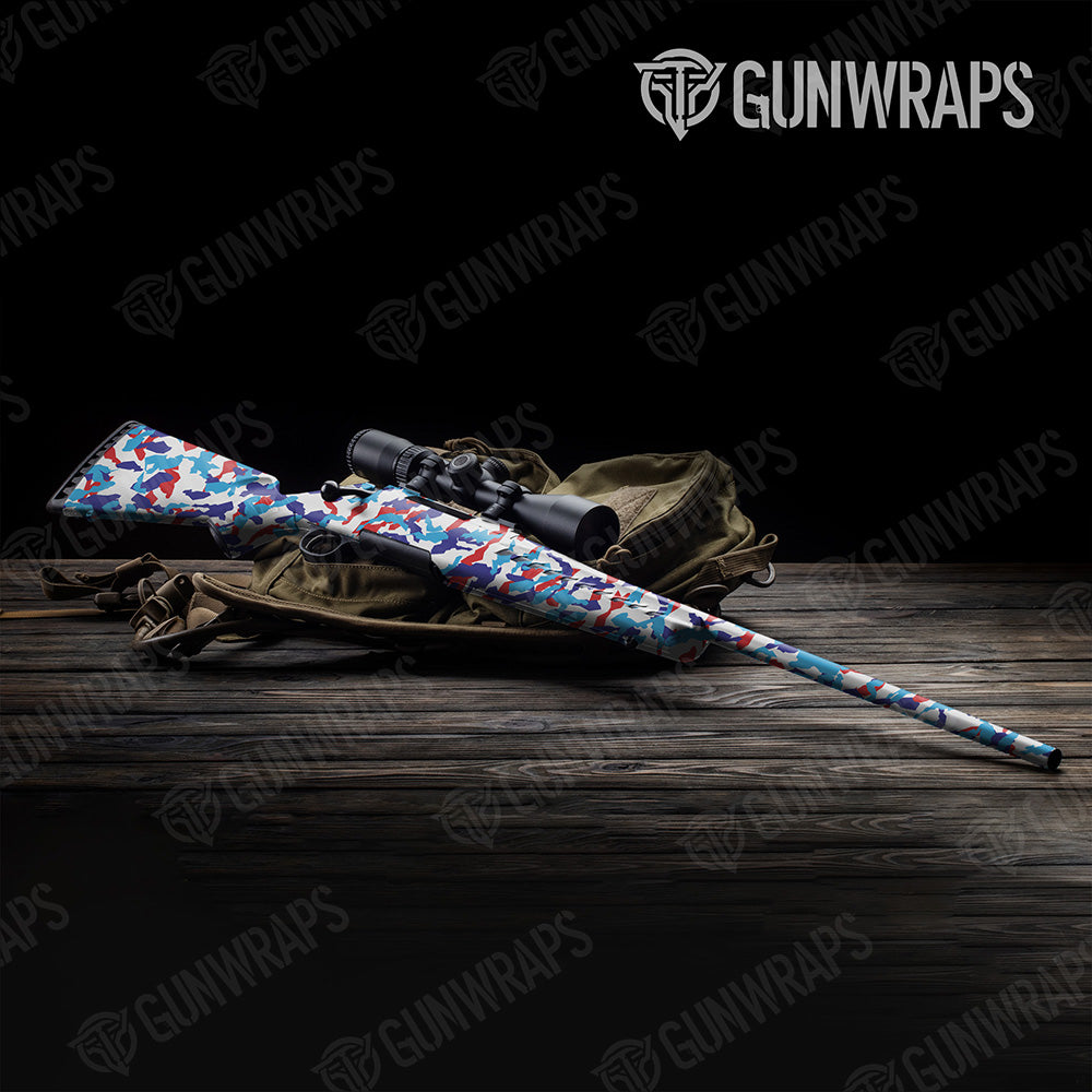 Rifle Erratic M Series Camo Gun Skin Vinyl Wrap