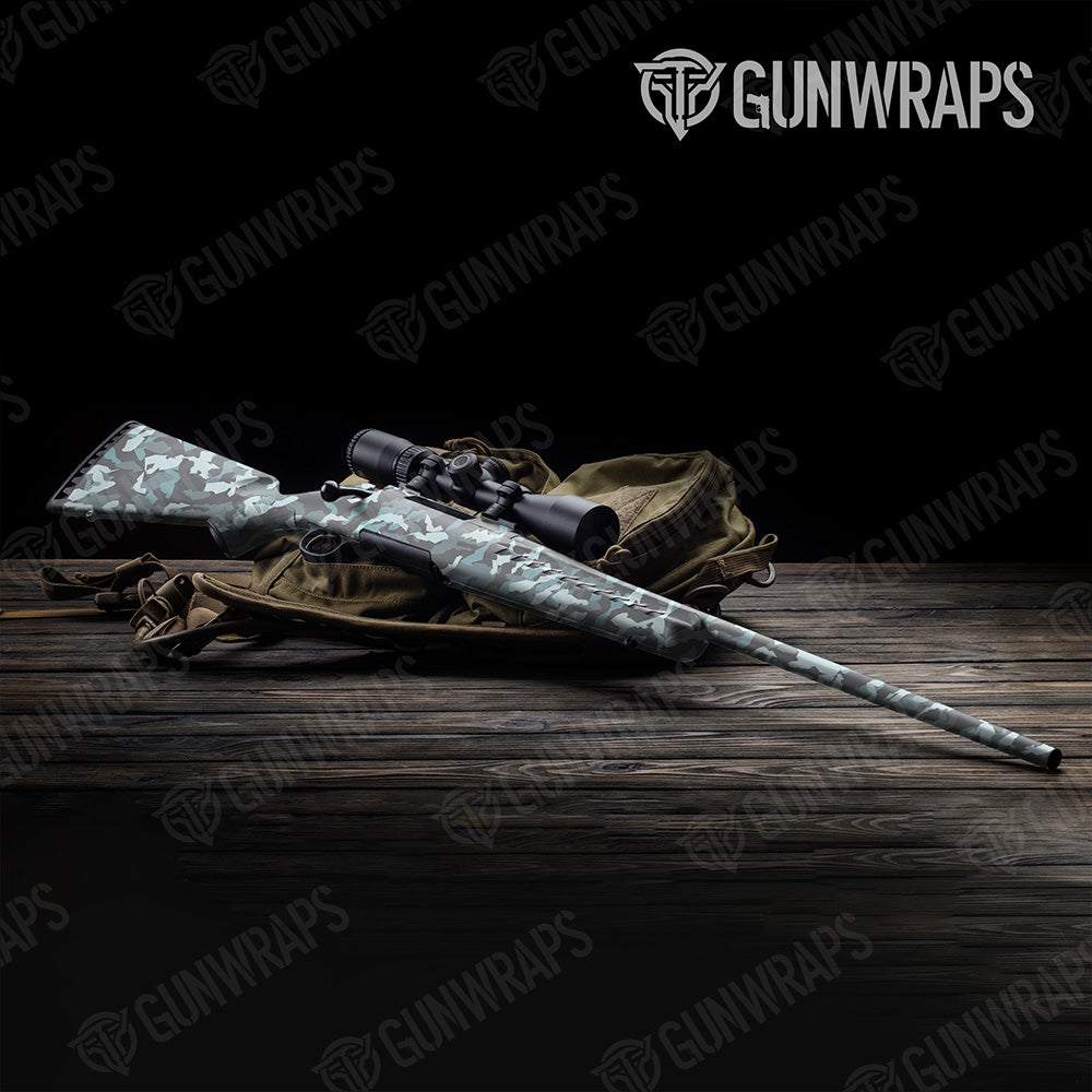 Rifle Erratic Overcast Camo Gun Skin Vinyl Wrap