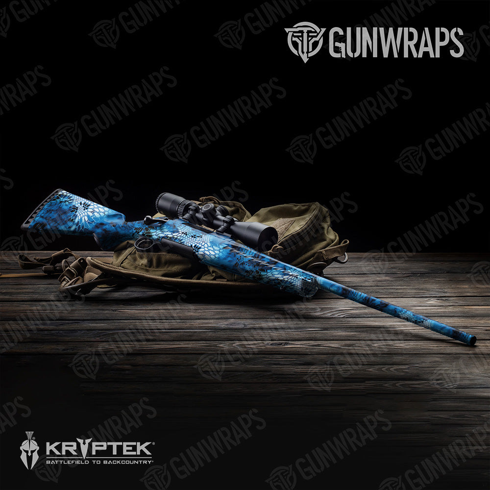 Rifle Kryptek Blue Lightning Camo Gun Skin Vinyl Wrap