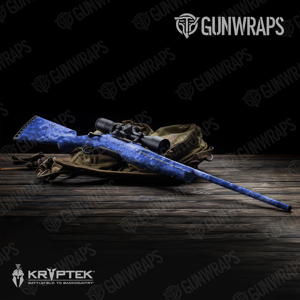 Rifle Kryptek Blue Camo Gun Skin Vinyl Wrap