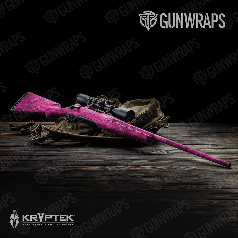 Rifle Kryptek Magenta Camo Gun Skin Vinyl Wrap