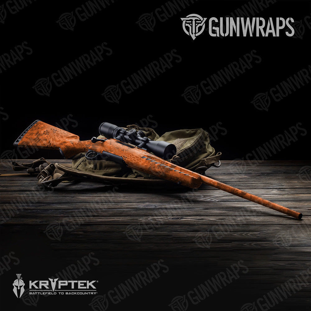 Rifle Kryptek Orange Camo Gun Skin Vinyl Wrap