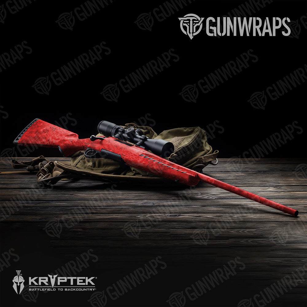 Rifle Kryptek Red Camo Gun Skin Vinyl Wrap