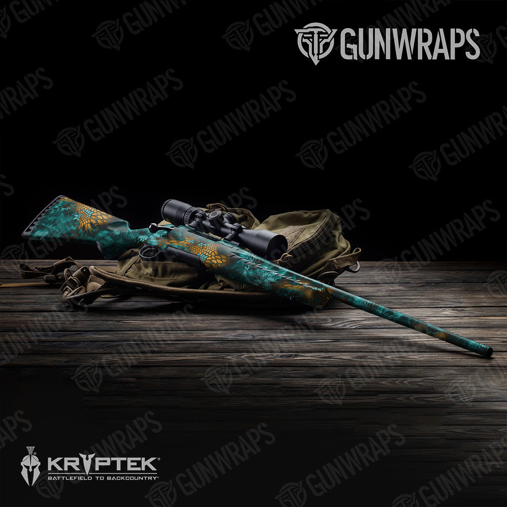 Rifle Kryptek Turquoise Camo Gun Skin Vinyl Wrap